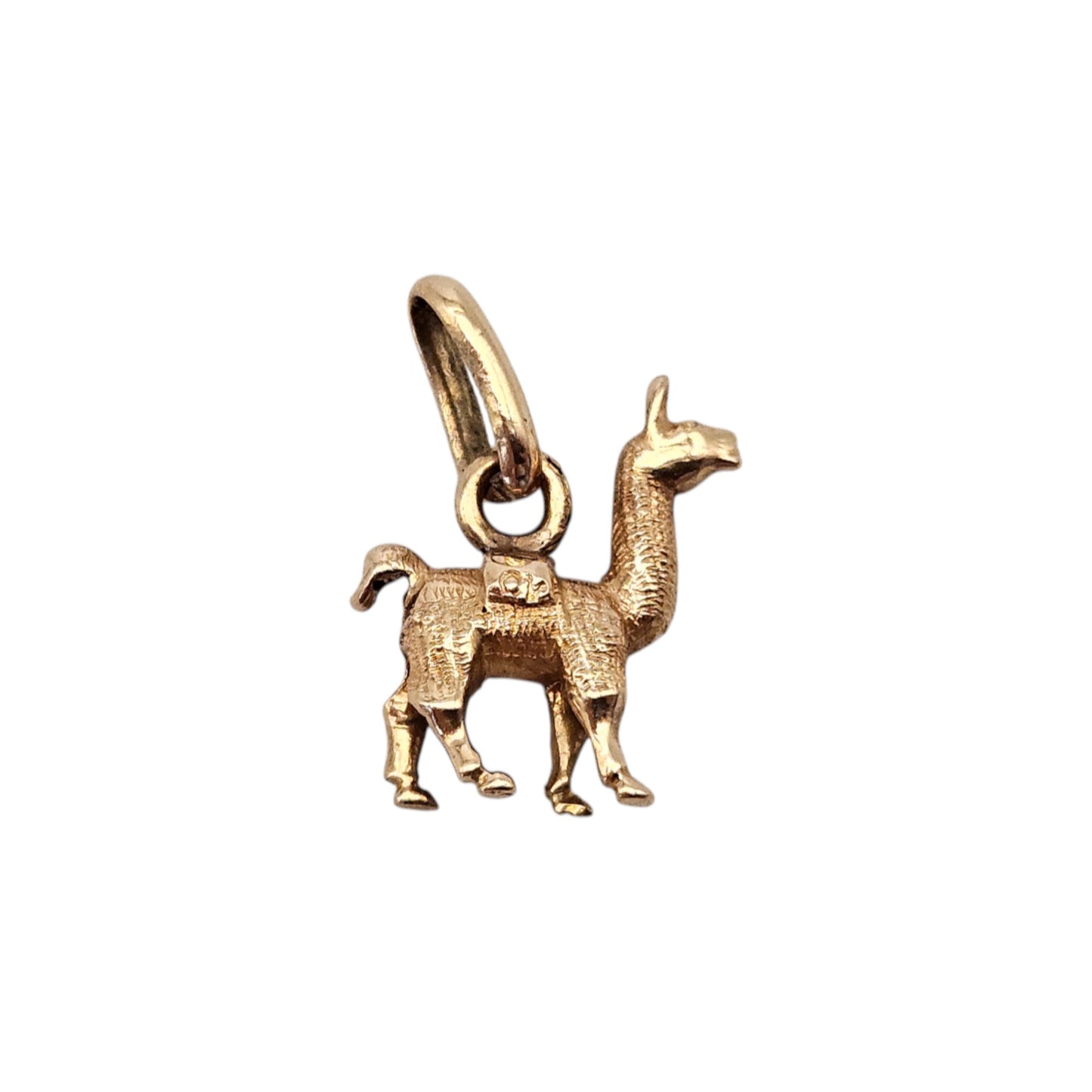 18ct Yellow Gold Alpaca Charm L 1.1 cm 1.1 g.