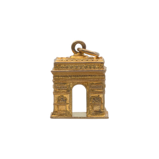 18ct 750 Yellow Gold Arc De Triomphe Charm