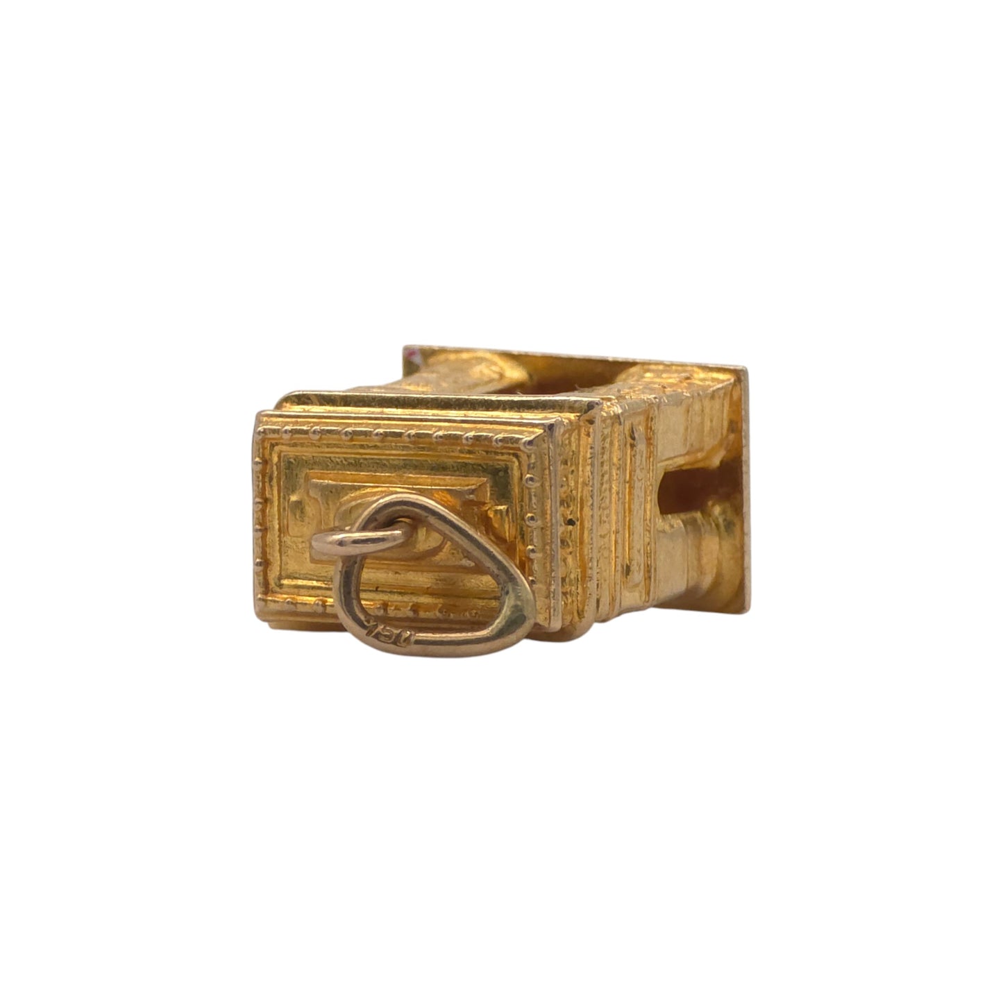 18ct 750 Yellow Gold Arc De Triomphe Charm L 1.1 cm 1.9 g.
