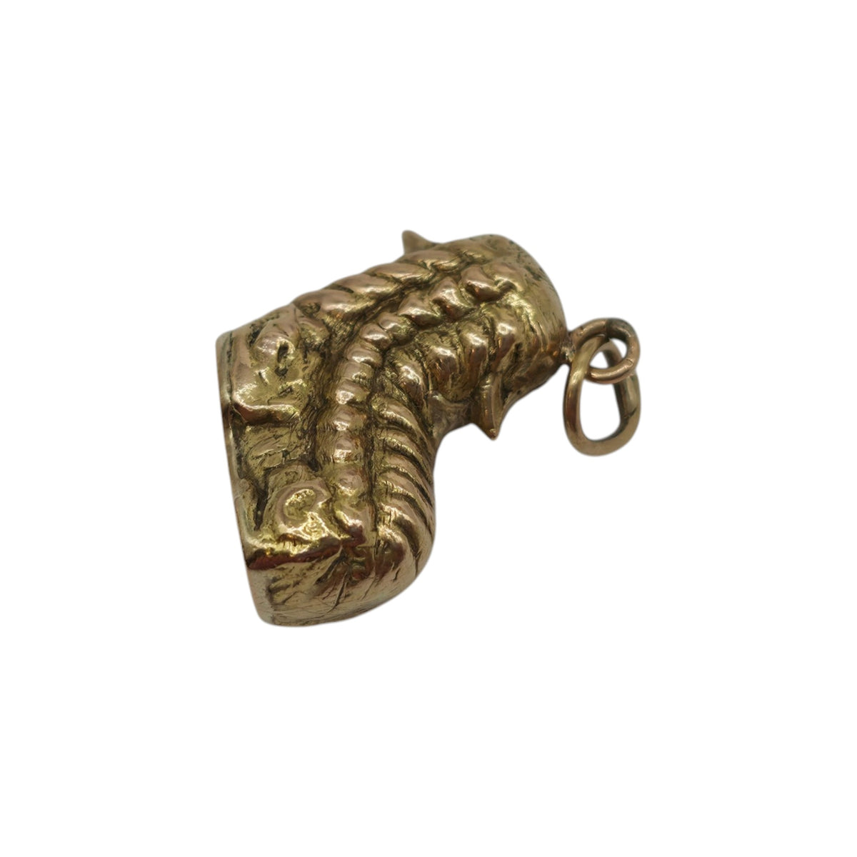 Chinese 18ct Yellow Gold Dog Charm L 1.4 cm 1.8 g.