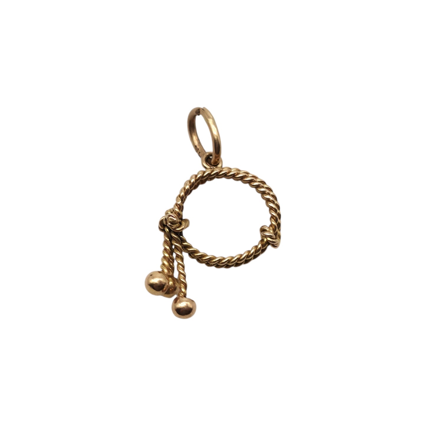 18ct Yellow Gold Lasso Charm L 1.5 cm 1.0 g.