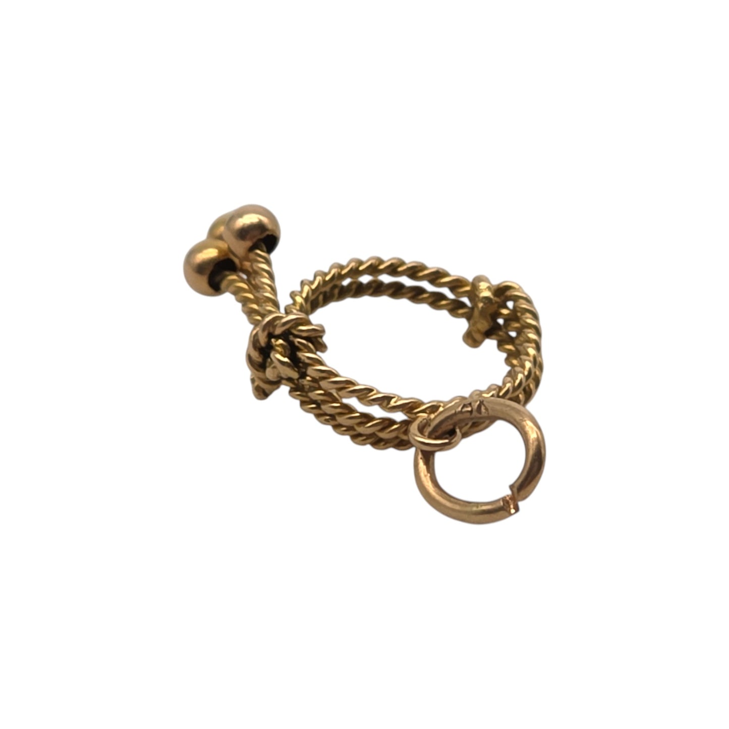 18ct Yellow Gold Lasso Charm L 1.5 cm 1.0 g.