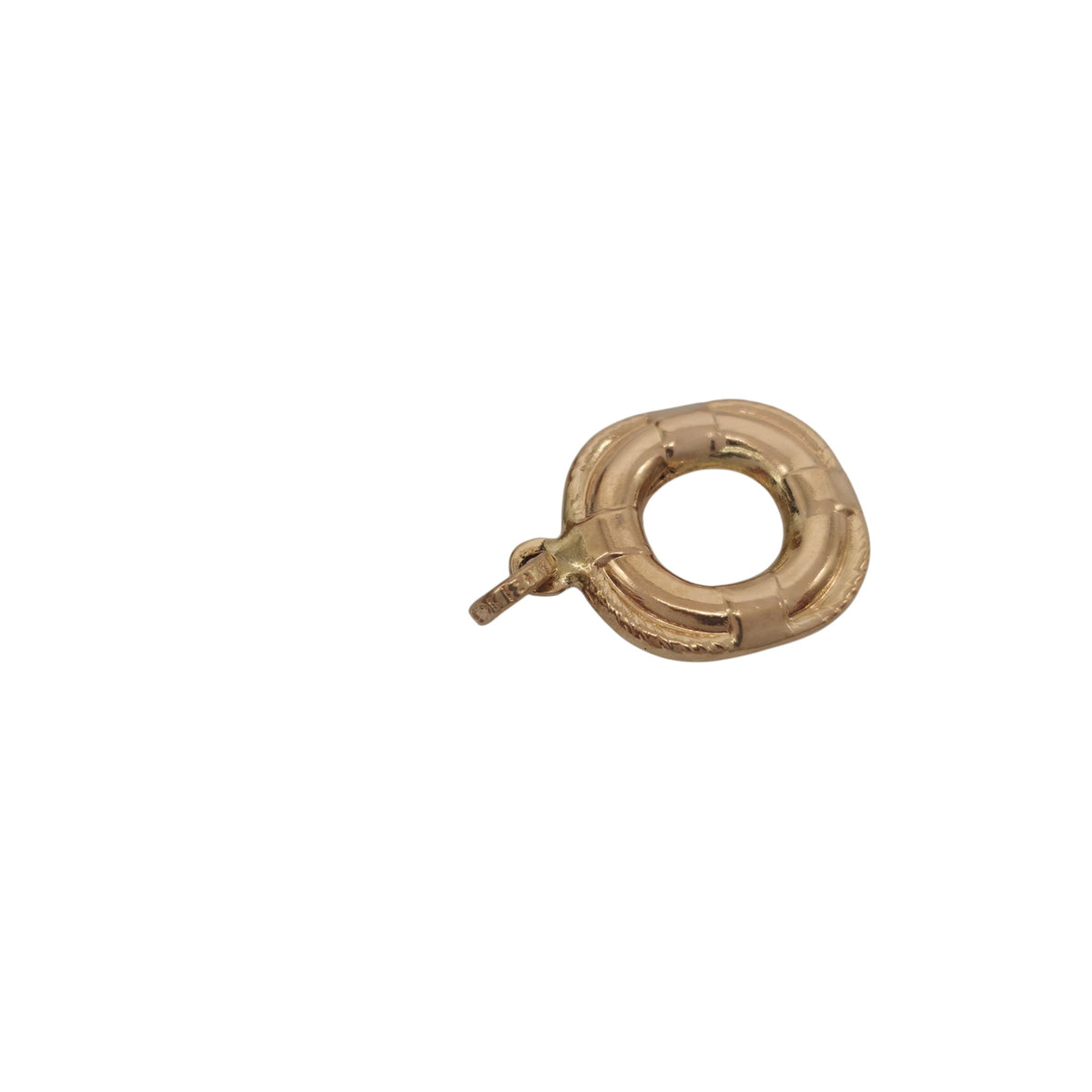 18ct Yellow Gold Life Buoy Charm L 1.3 cm 0.9 g.