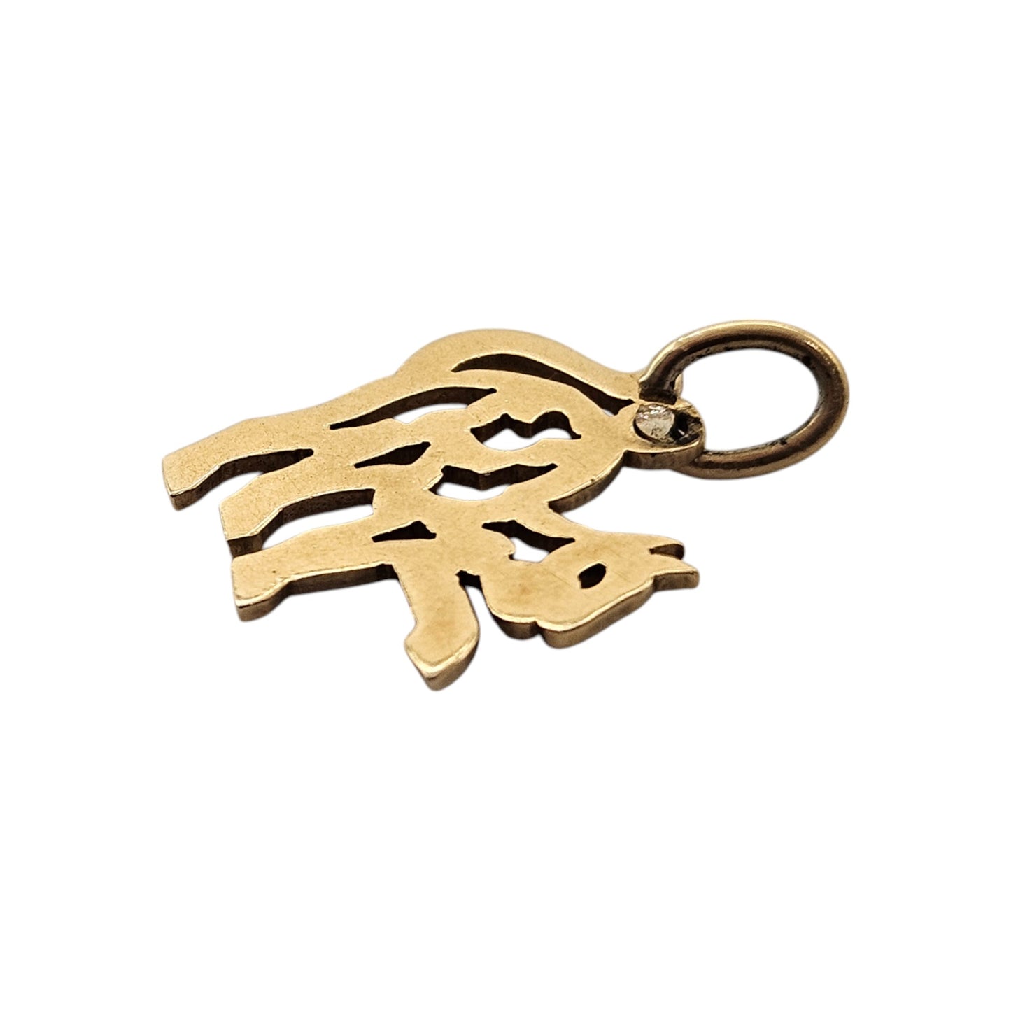 18ct Yellow Gold Cat Charm L 1.6 cm 1.6 g.