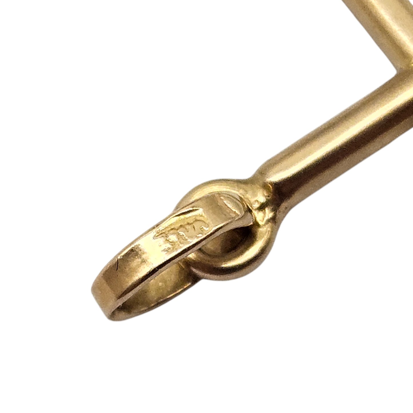 18ct Yellow Gold Cross Pendant L 2.2 cm 1.0 g.