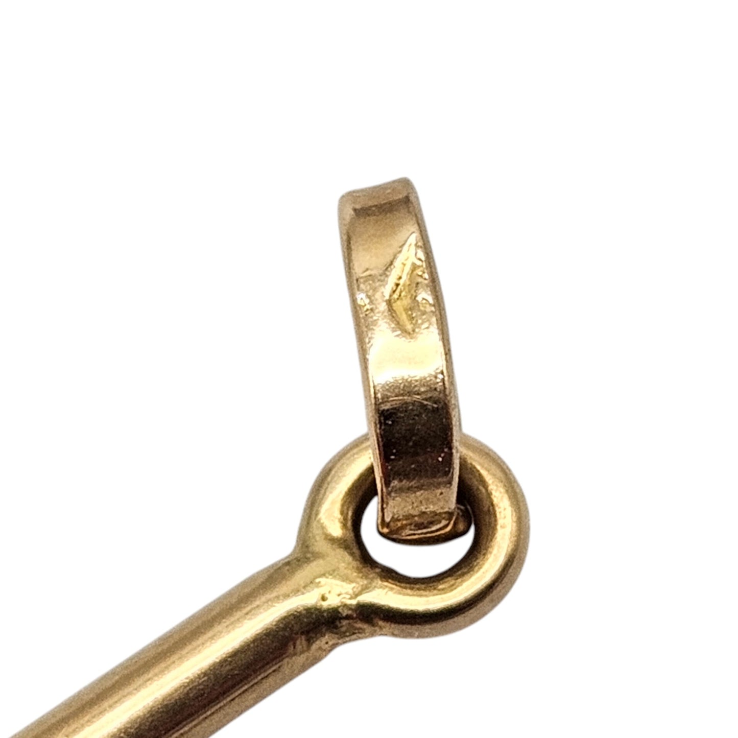 18ct Yellow Gold Cross Pendant L 2.2 cm 1.0 g.