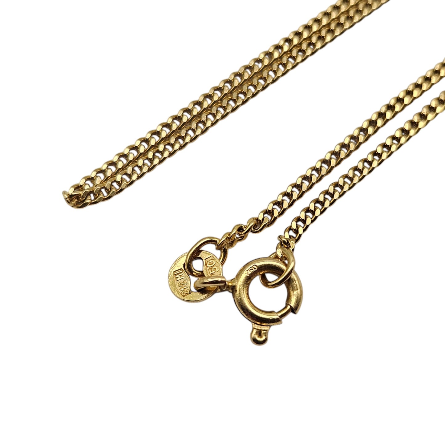18ct 750 Yellow Gold Fine Link Chain L 50.4 cm 4.6 g.