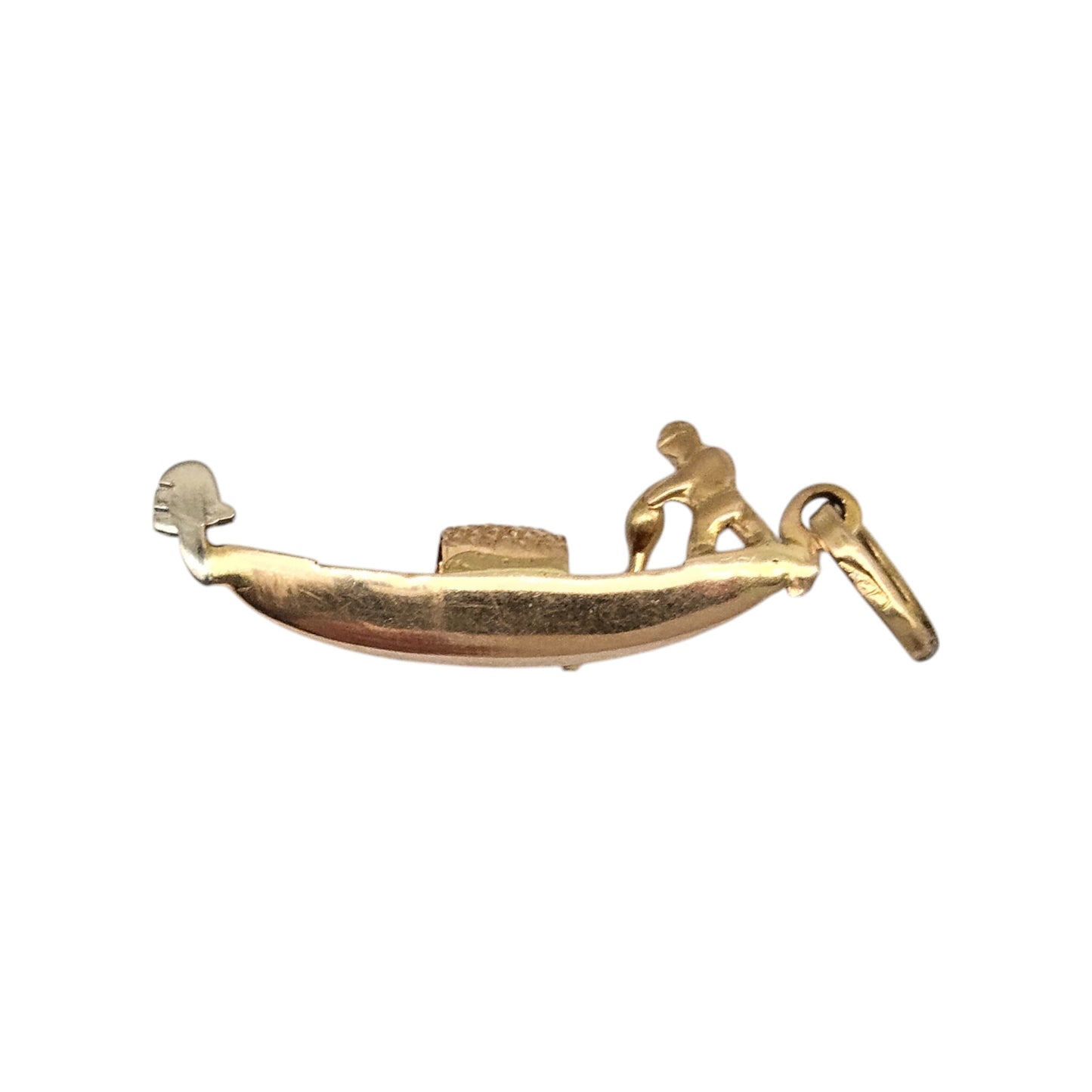 18ct 750 Yellow Gold Gondolier Charm L 2.4 cm 1.0 g.