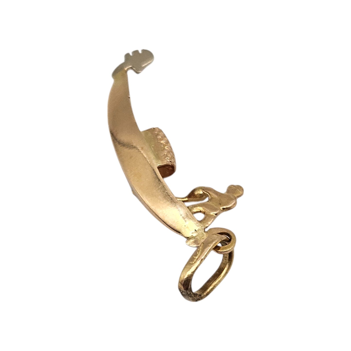 18ct 750 Yellow Gold Gondolier Charm L 2.4 cm 1.0 g.