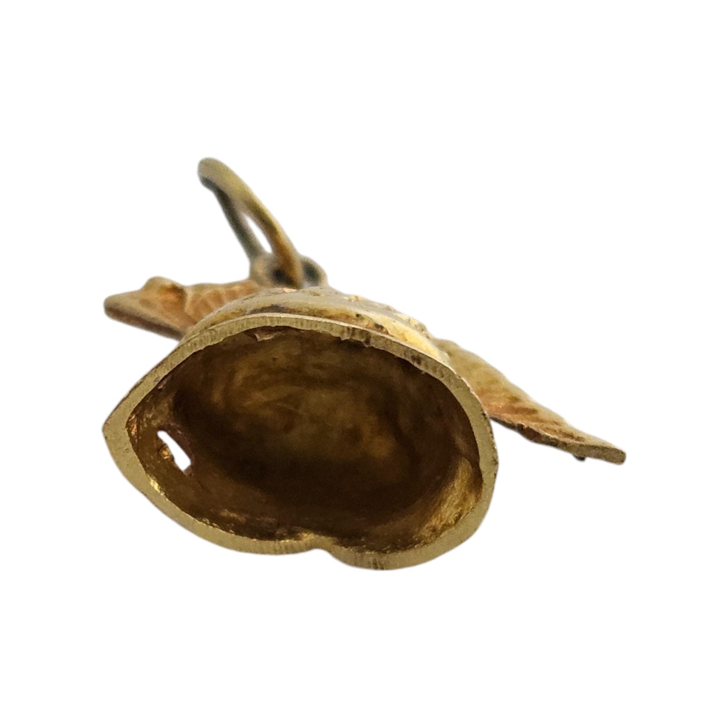 18ct 750 Yellow Gold Roman Warrior Helmet Charm L 1.7 cm 1.9 g