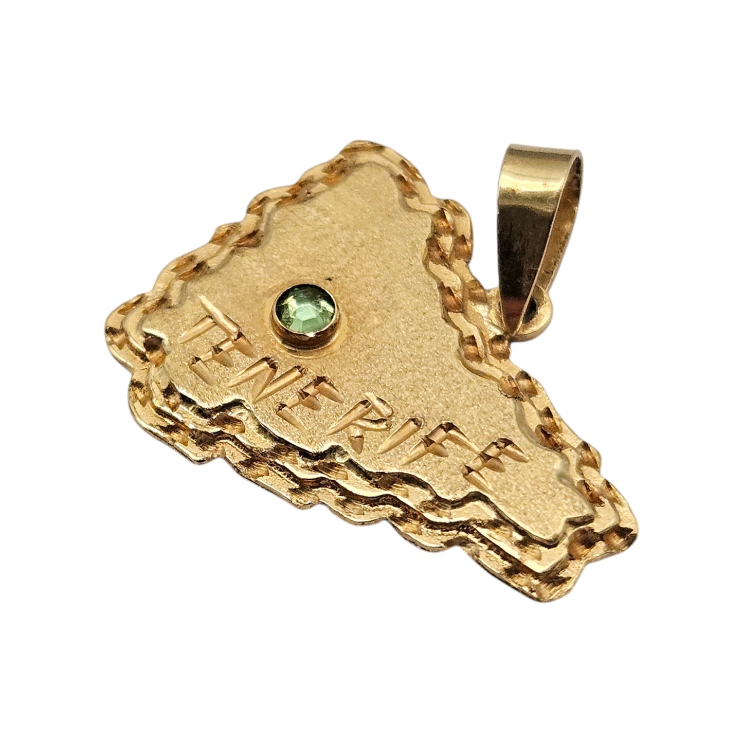 18ct 750 Yellow Gold Tenerife Pendant L 1.8 cm 1.0 g.