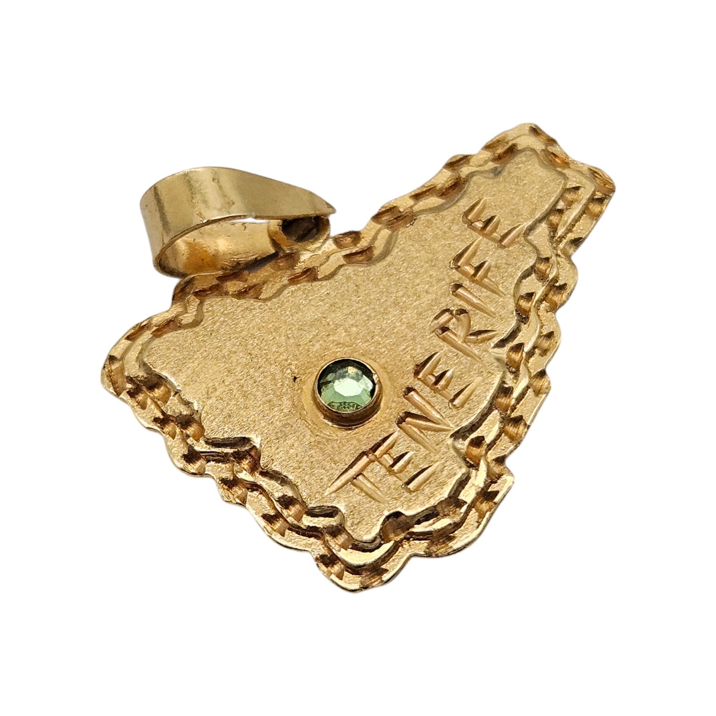 18ct 750 Yellow Gold Tenerife Pendant L 1.8 cm 1.0 g.