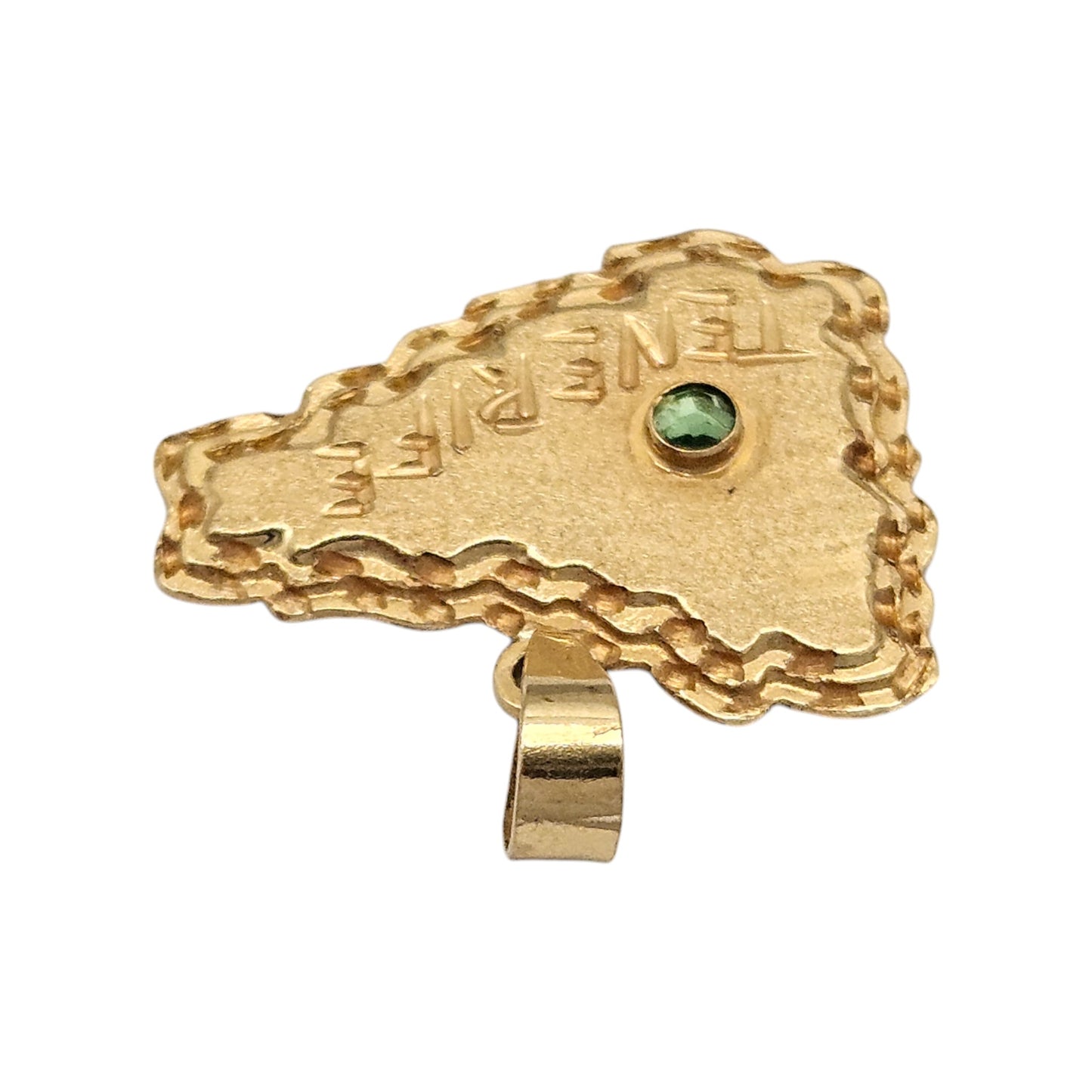 18ct 750 Yellow Gold Tenerife Pendant L 1.8 cm 1.0 g.