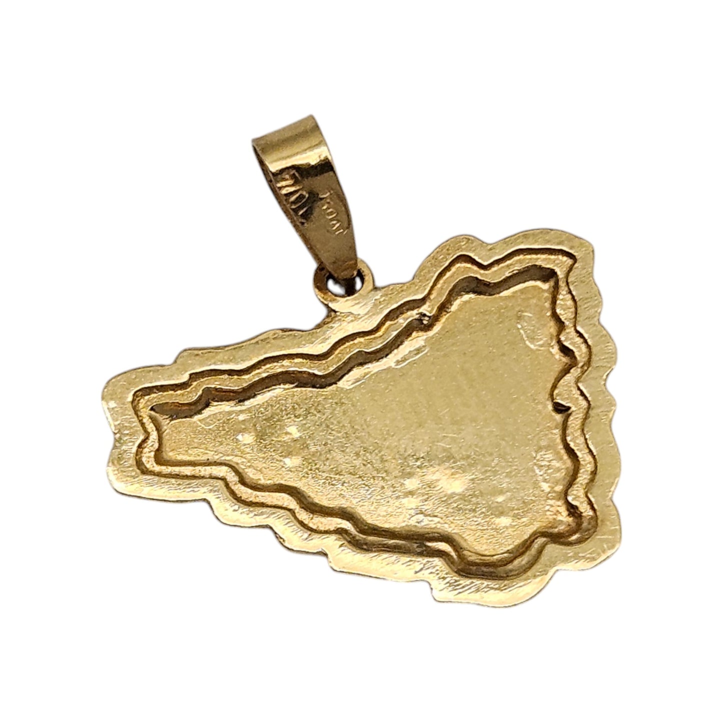 18ct 750 Yellow Gold Tenerife Pendant L 1.8 cm 1.0 g.