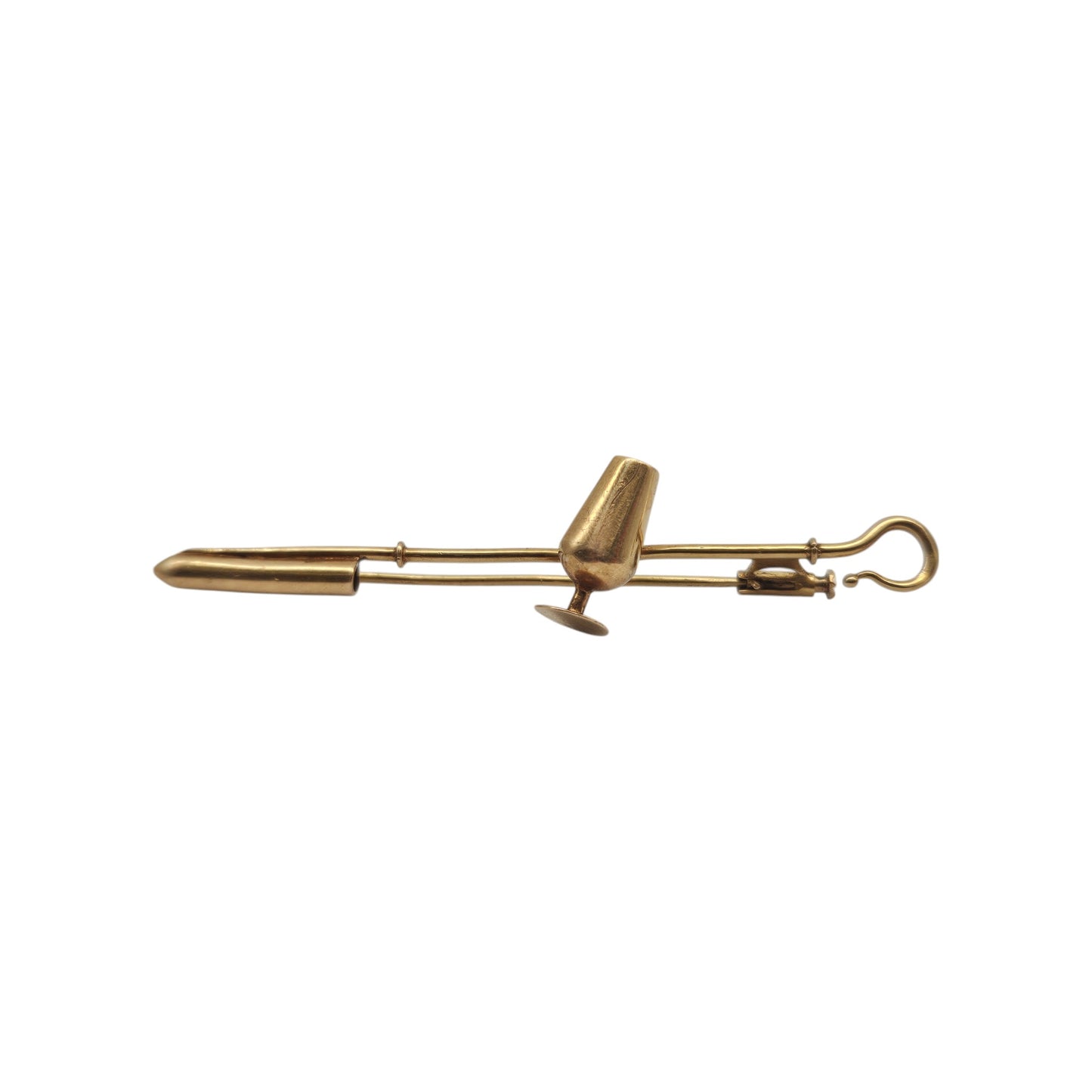 18ct gold Wine Dipper Brooch