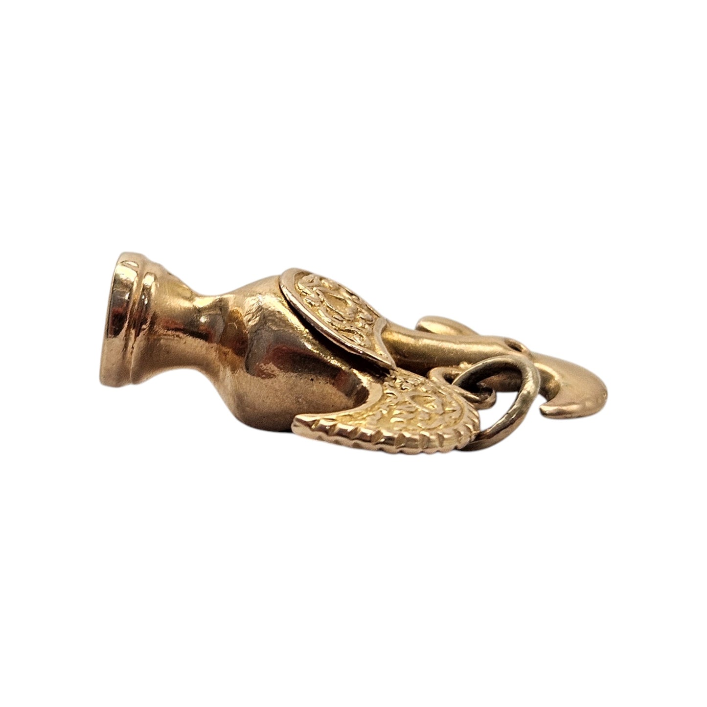 Portuguese 19ct 800 Yellow Gold Cockerel Charm L 2.2 cm 1.6 g.