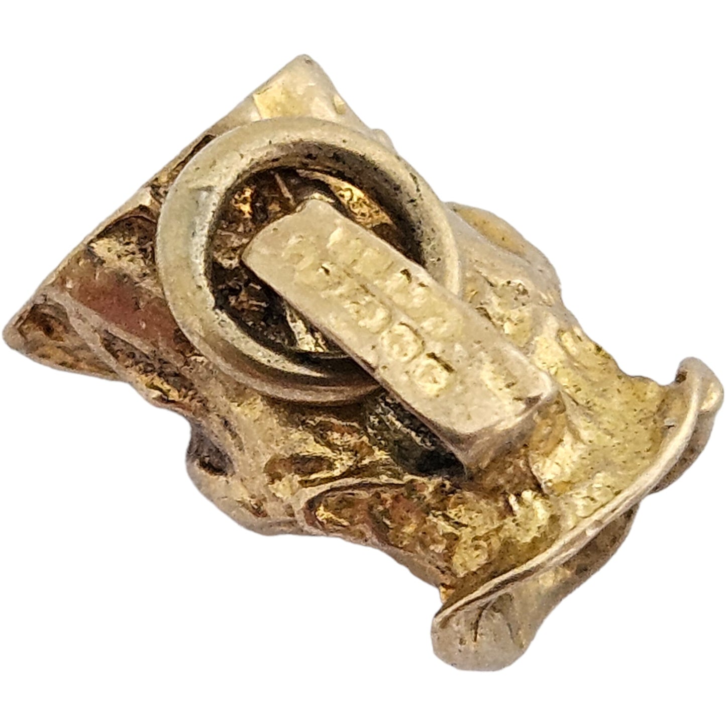 9ct 375 Yellow Gold Toby Jug Charm c.1970 L 1.0 cm 1.7 g.