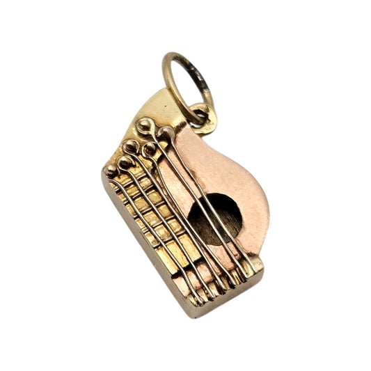 14ct gold Cithare Charm