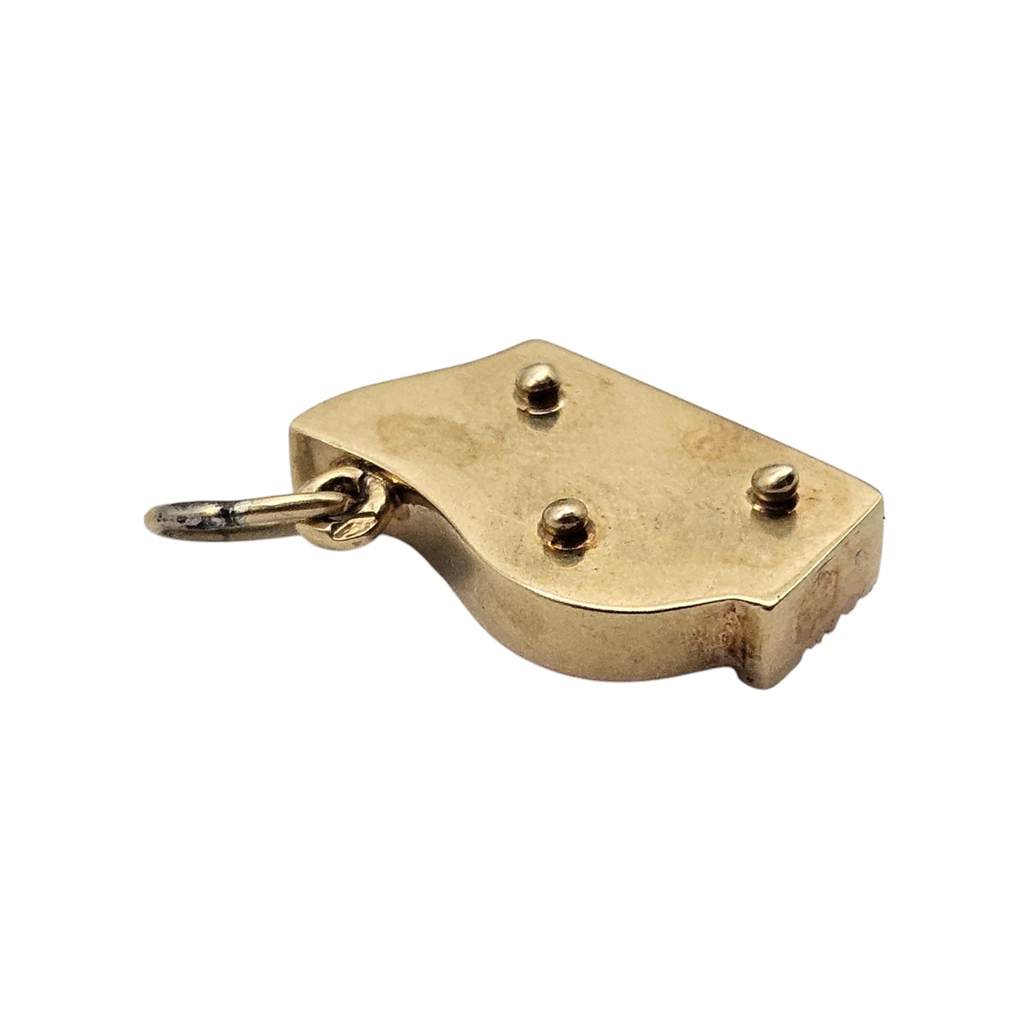 14ct Rose & Yellow Gold Cithare Charm L 1.5 cm 2.1 g.