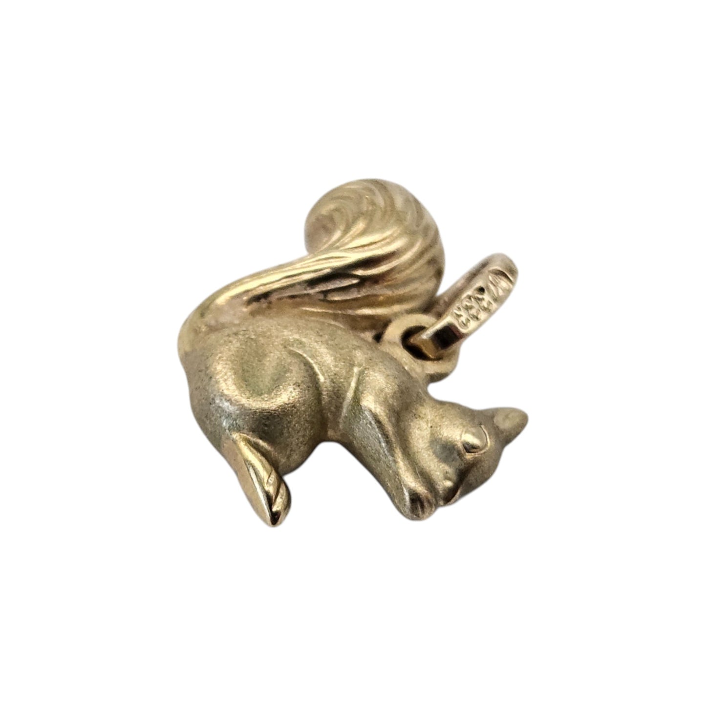 8ct 333 Yellow Gold Squirrel Charm L 1.1 cm 0.9 g.