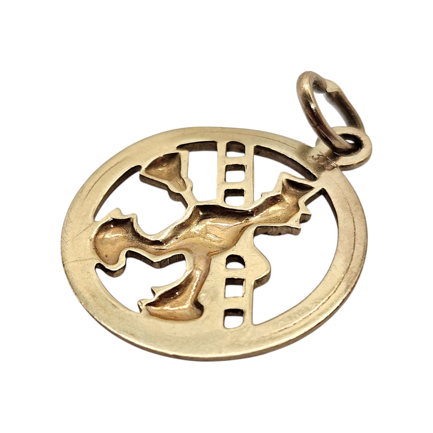 8ct 333 Yellow Gold Chimney Sweep Luck Charm 1.7 cm 1.7 g.