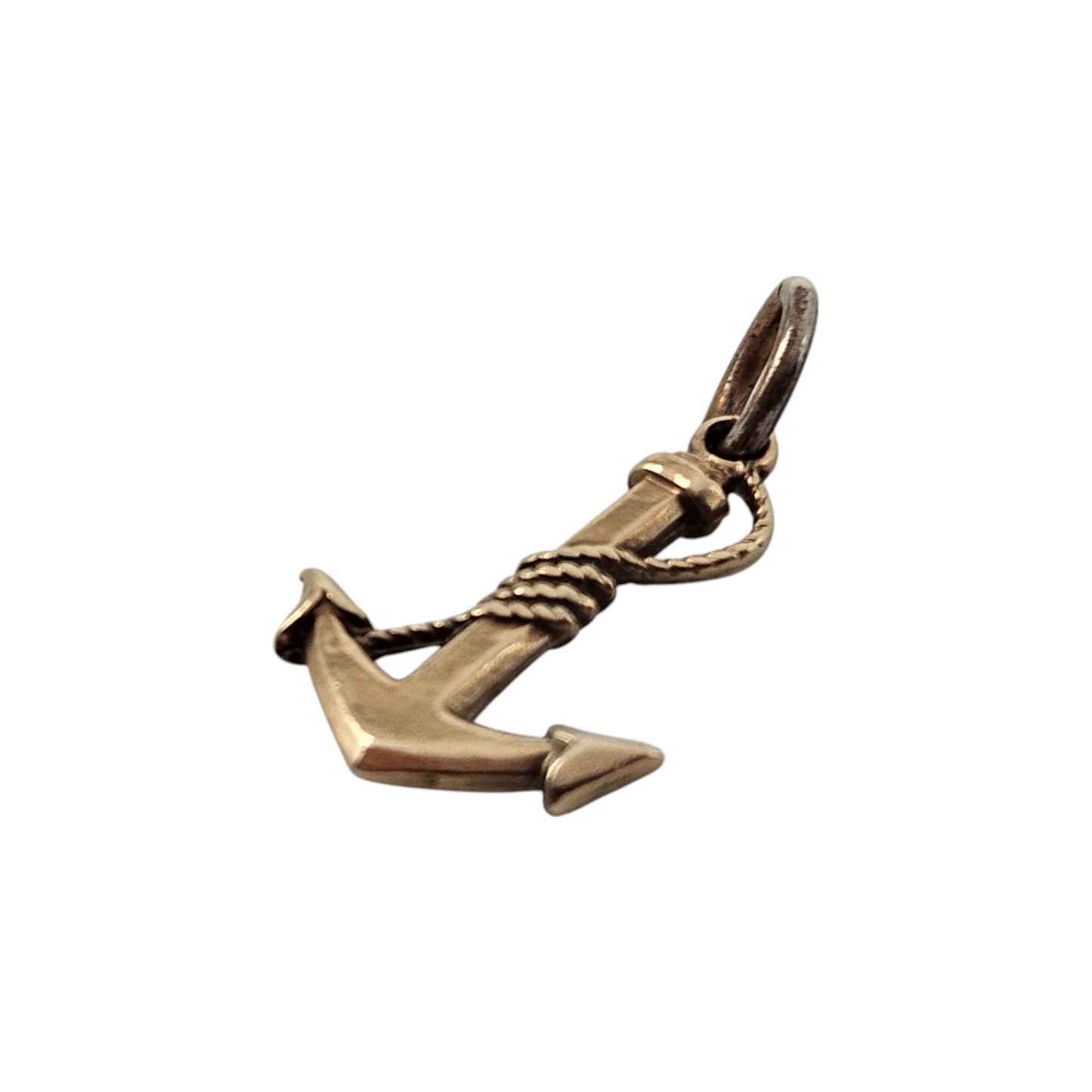 9ct Yellow Gold Anchor Charm c.1960's L 1.5 cm 0.5 g.