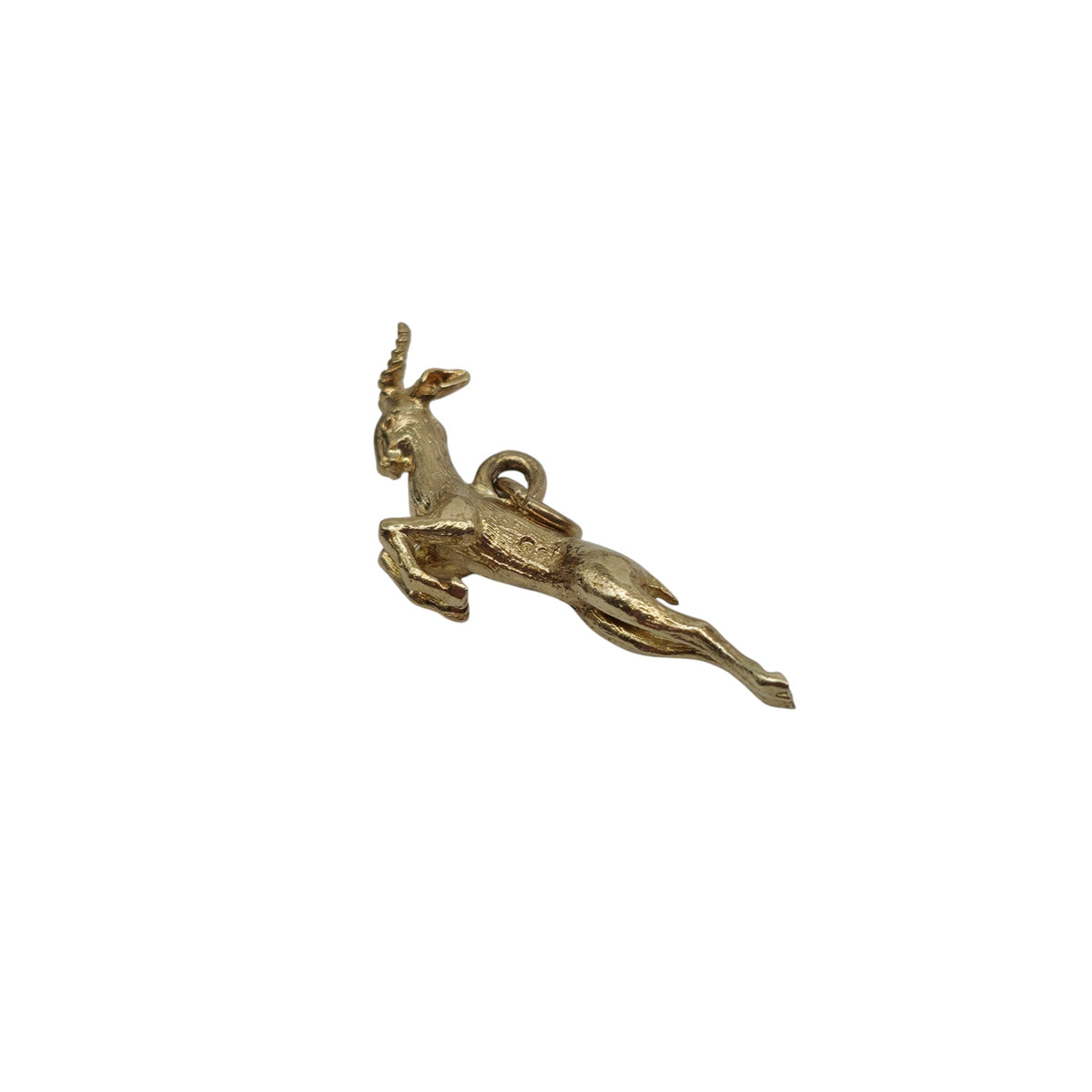 9ct Yellow Gold Antelope Charm L 2.8 cm 2.8 g.