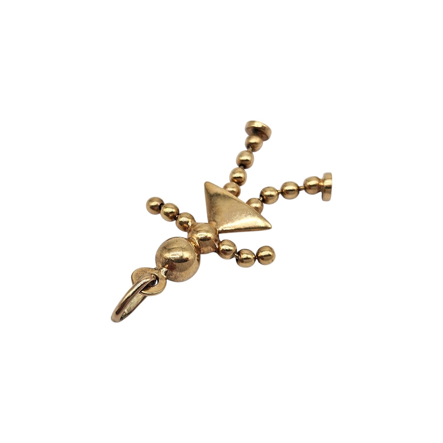 Unoaerre 9ct 375 Yellow Gold Articulated Doll Charm L 2.5 cm 1.9 g.