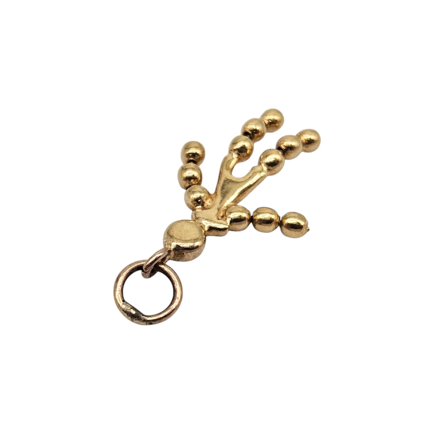 9ct Yellow Gold Articulated Boy Charm L 1.3 cm 0.4 g.