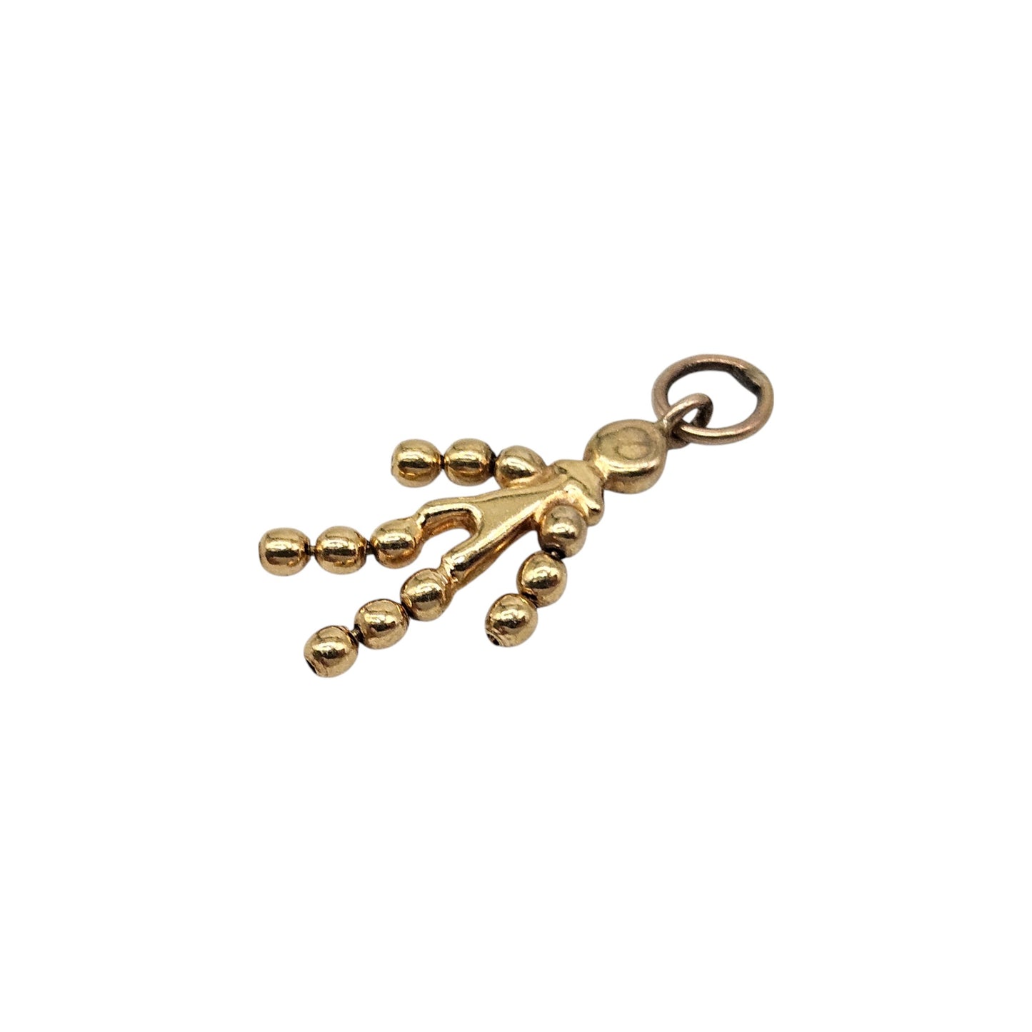 9ct Yellow Gold Articulated Boy Charm L 1.3 cm 0.4 g.