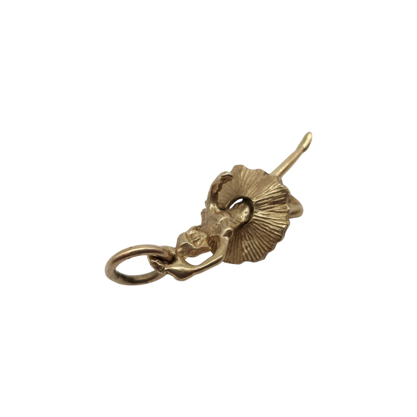 9ct 375 Yellow Gold Articulated Ballerina Charm L 1.8 cm 1.5 g.