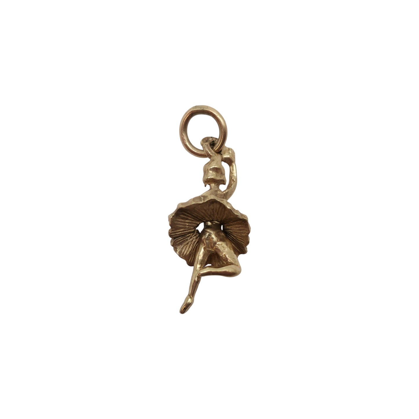 9ct 375 Yellow Gold Articulated Ballerina Charm L 1.8 cm 1.5 g.