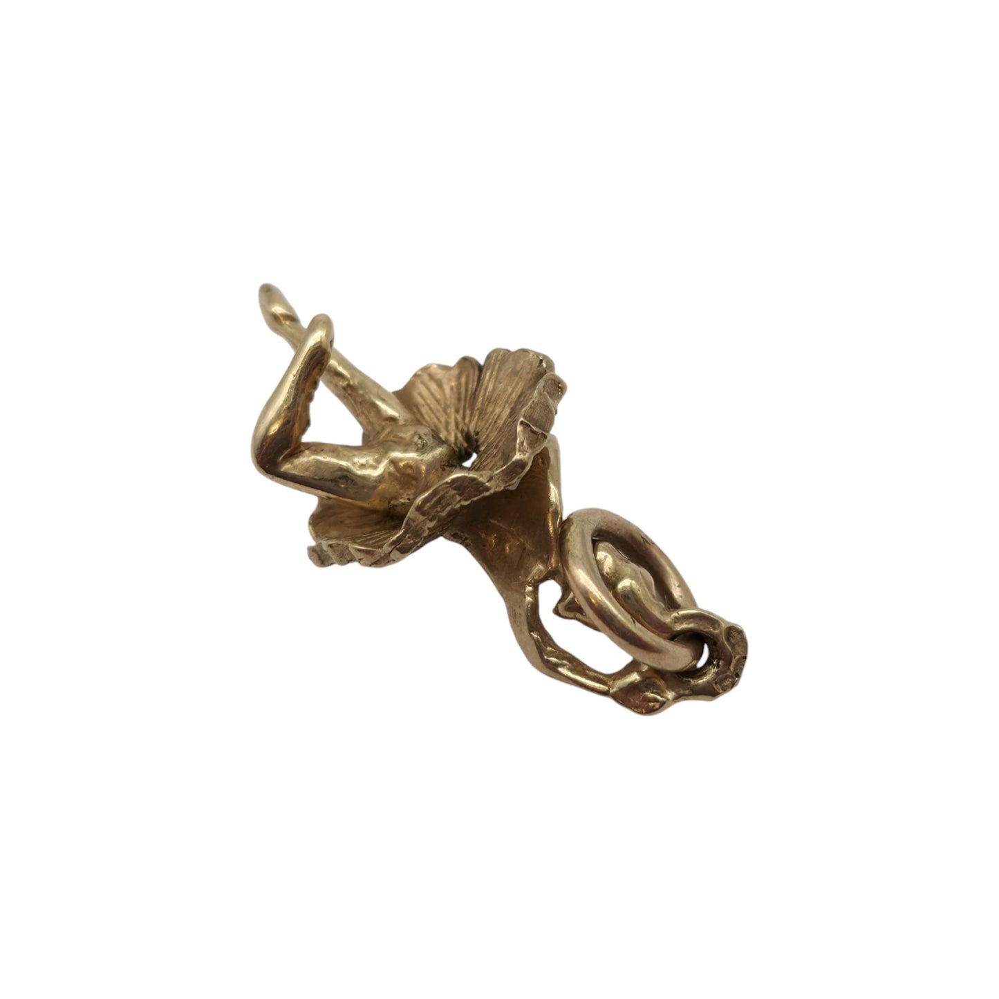 9ct 375 Yellow Gold Articulated Ballerina Charm L 1.8 cm 1.5 g.