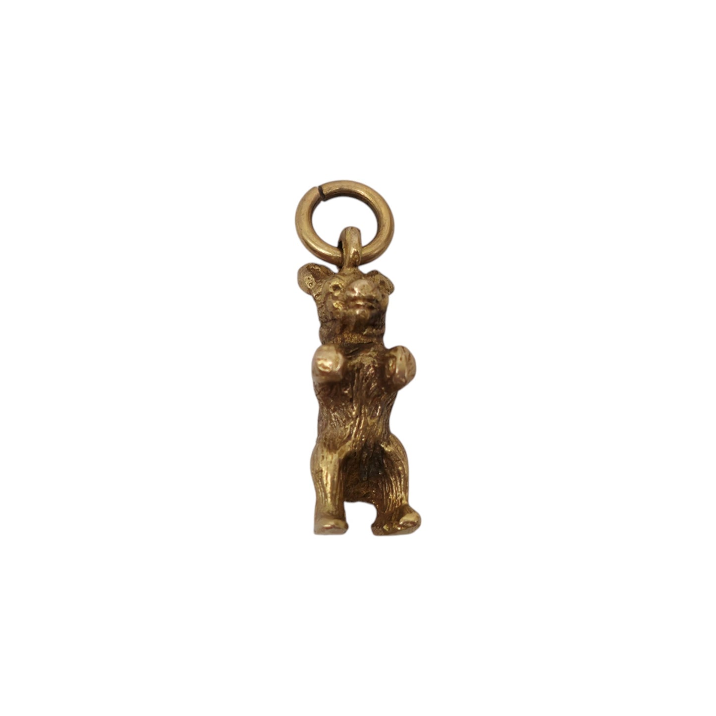 Scottish 9ct 375 Yellow Gold Bear Charm c.1963 L 1.4 cm 2.3 g.