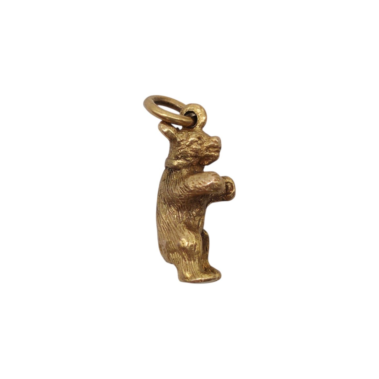 Scottish 9ct 375 Yellow Gold Bear Charm c.1963 L 1.4 cm 2.3 g.