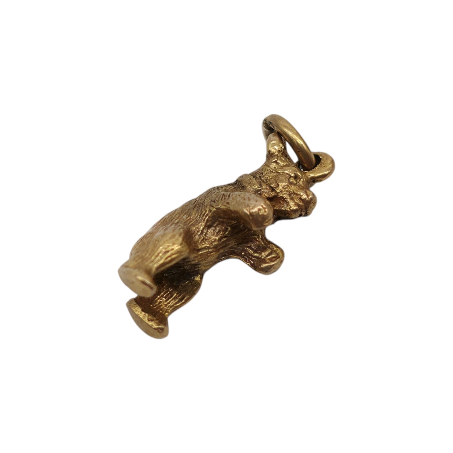 Scottish 9ct 375 Yellow Gold Bear Charm c.1963 L 1.4 cm 2.3 g.