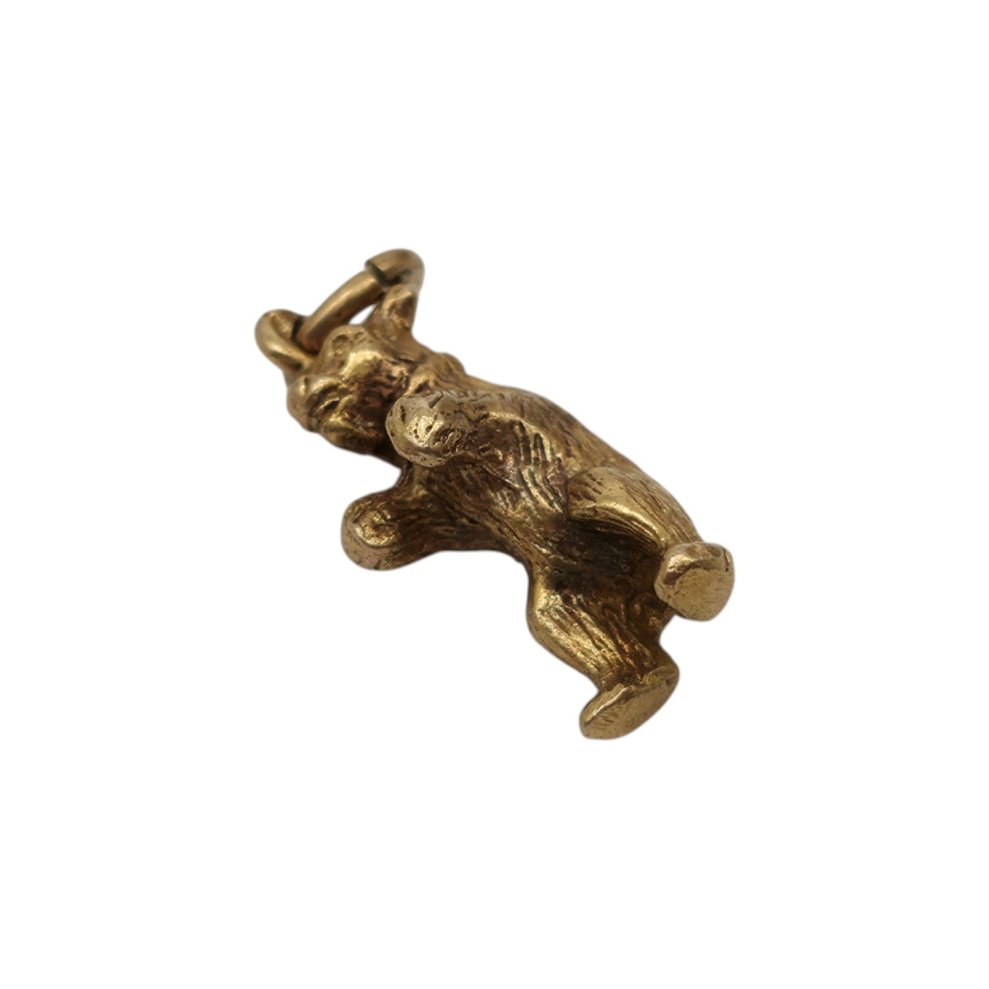 Scottish 9ct 375 Yellow Gold Bear Charm c.1963 L 1.4 cm 2.3 g.