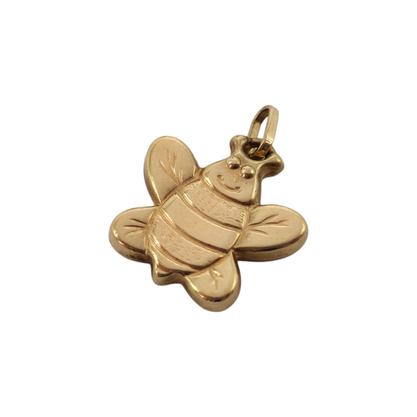 Cute 9ct Yellow Gold Bee Charm L 1.2 cm 0.7 g.