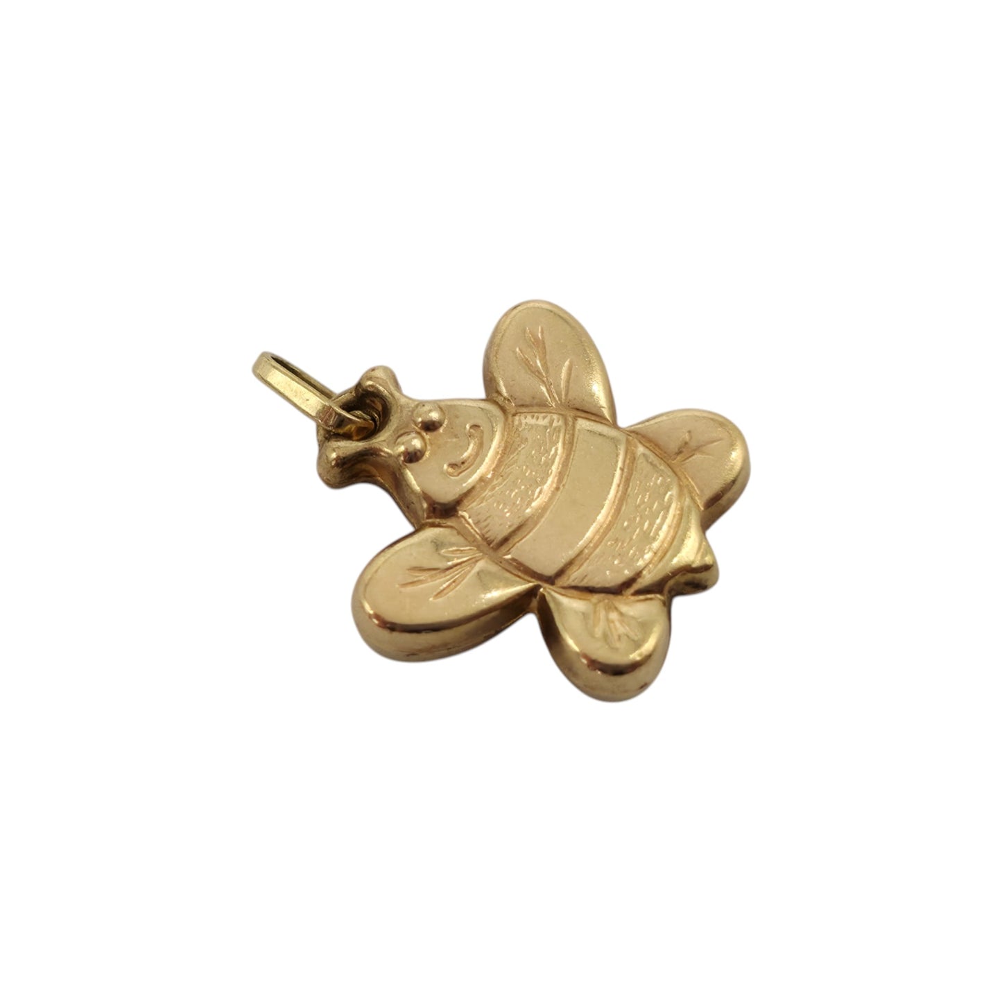 Cute 9ct Yellow Gold Bee Charm L 1.2 cm 0.7 g.