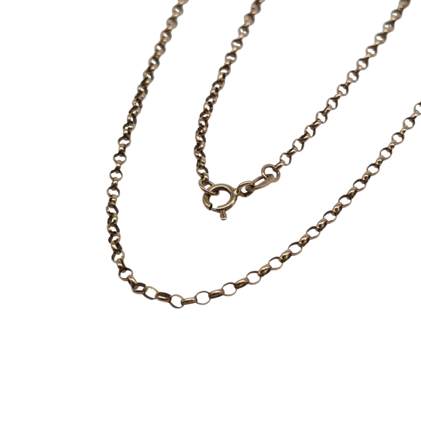 9ct 375 Yellow Gold Belcher Chain 1989 L 49.3 cm 1.9 g.