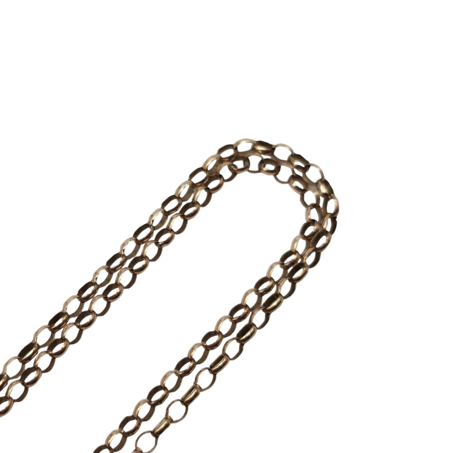 9ct 375 Yellow Gold Belcher Chain 1989 L 49.3 cm 1.9 g.