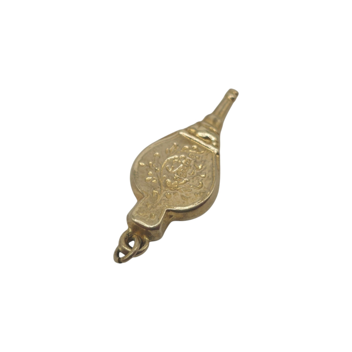 9ct 375 Yellow Gold Bellows Charm 1965 L 1.9 cm 0.6 g.
