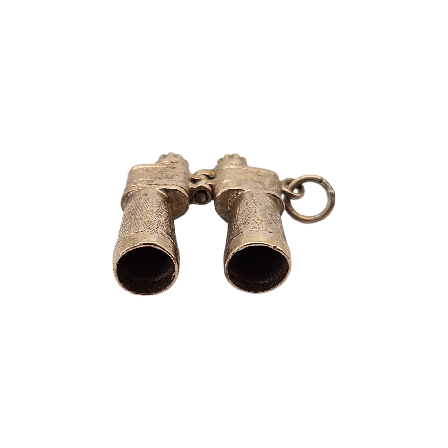 9ct 375 Yellow Gold Articulated Binoculars Charm 1961 L 1.7 cm 3.8 g.
