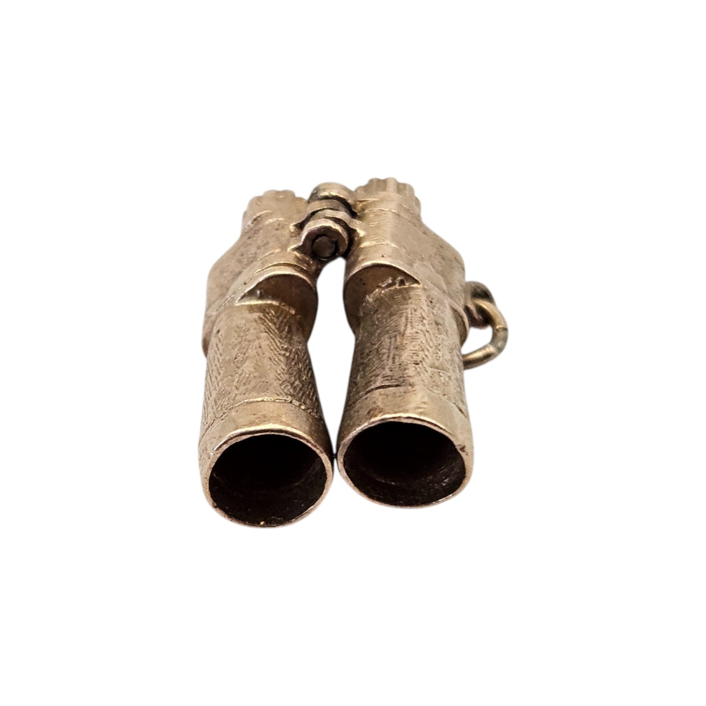 9ct 375 Yellow Gold Articulated Binoculars Charm 1961 L 1.7 cm 3.8 g.