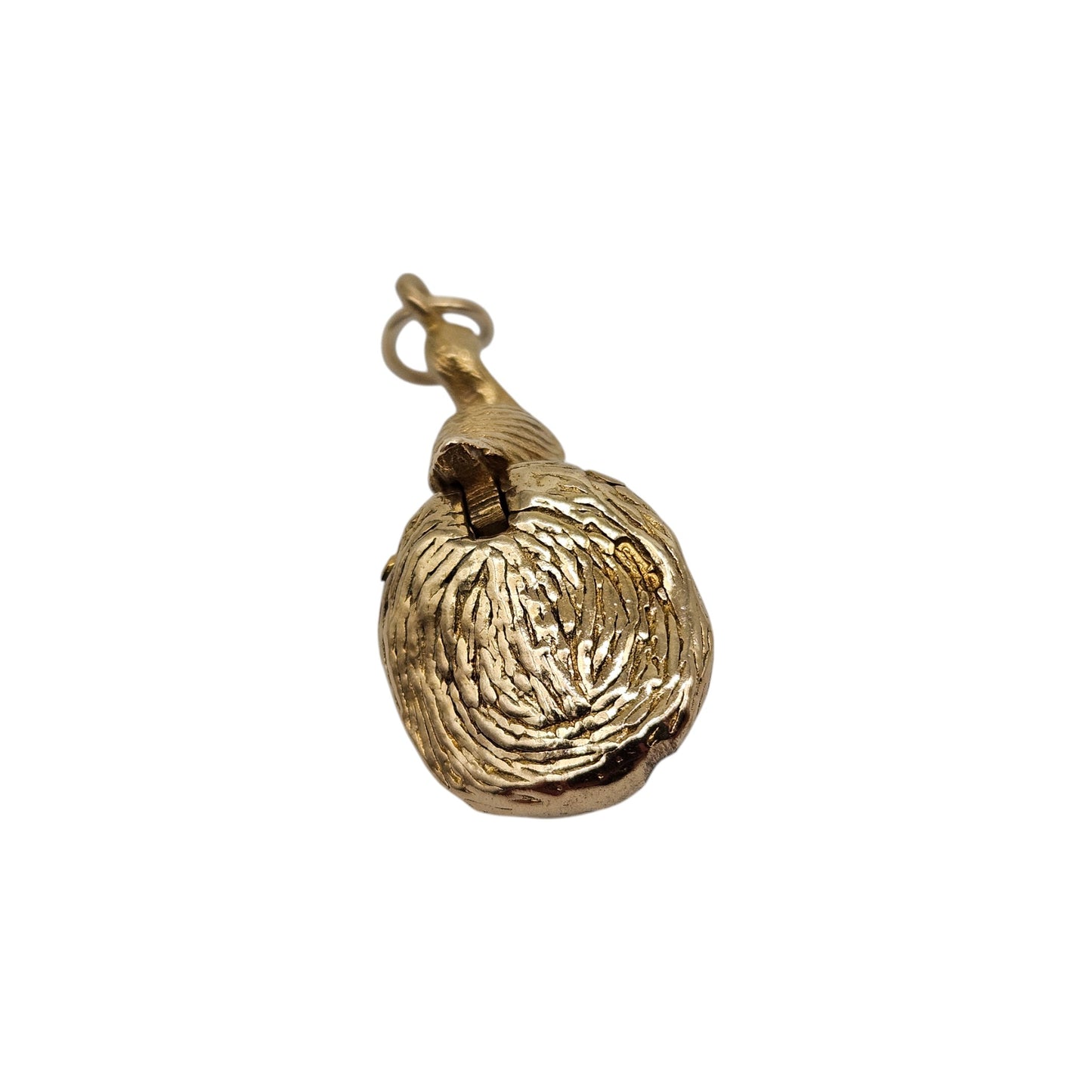9ct 375 Yellow Gold Bird In The Nest Opening Charm L 1.3 cm 4.2 g.
