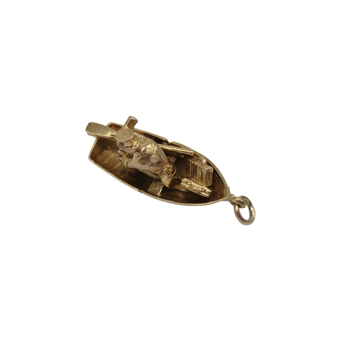 9金 375 イエローゴールド ボンボヤージュチャーム 1963年製 L 2.8 cm 5.3 g。