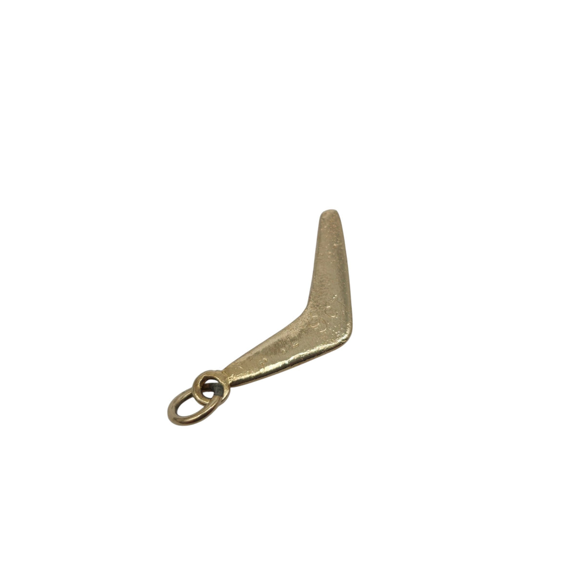 9ct Yellow Gold Boomerang Charm L 1.7 cm 0.8 g.