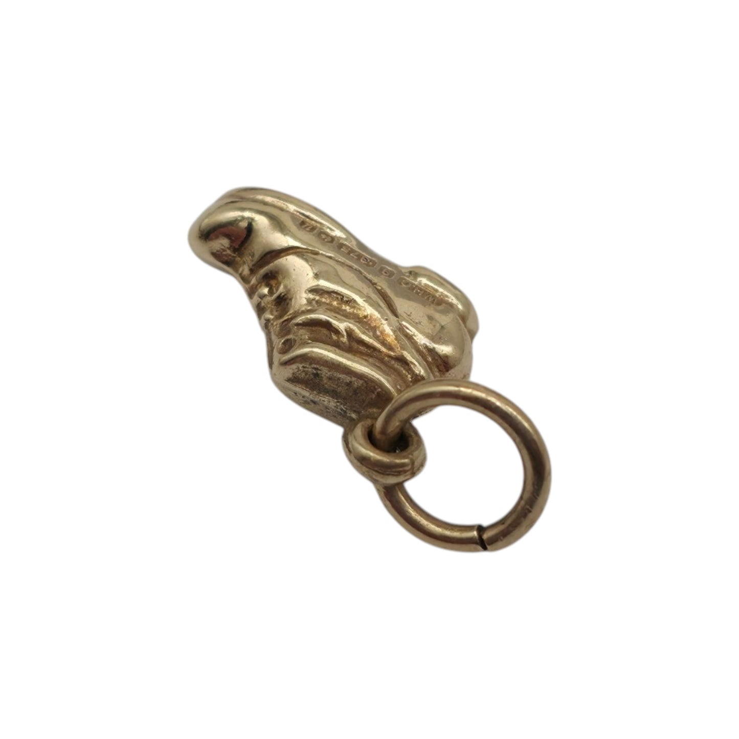 9ct 375 Yellow Gold Boot Charm 1969 L 0.9 cm 0.4 g.