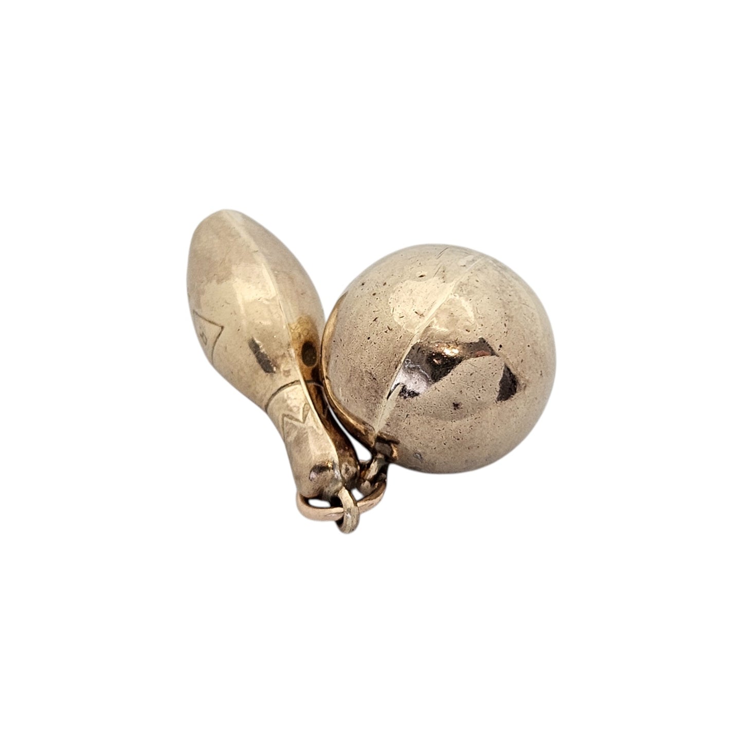 9ct 375 Yellow Gold Bowling Charm 1965 L 2.1 cm 1.9 g.