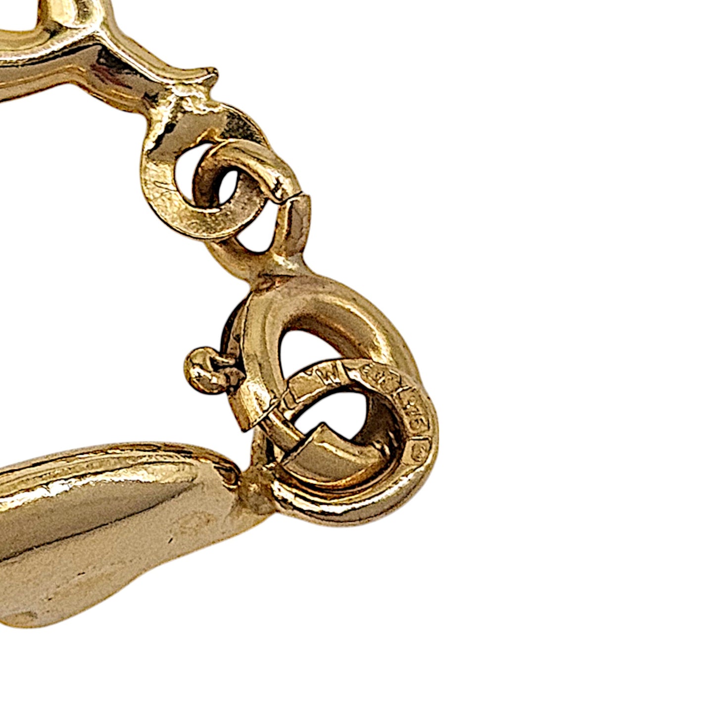 9ct 375 Yellow Gold Dolphin Bracelet L 18.2 cm 2.7 g.
